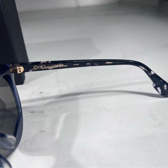 Christian Dior Diormania 2 Blue Havana Grey Sunglasses